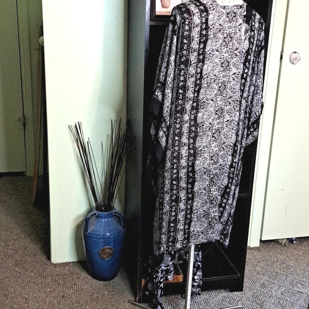 Nicole Paloma Hand Sewn Kamona Cardigan Duster New - Picture 9 of 10